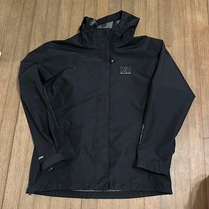 Helly Hansen black rain coat